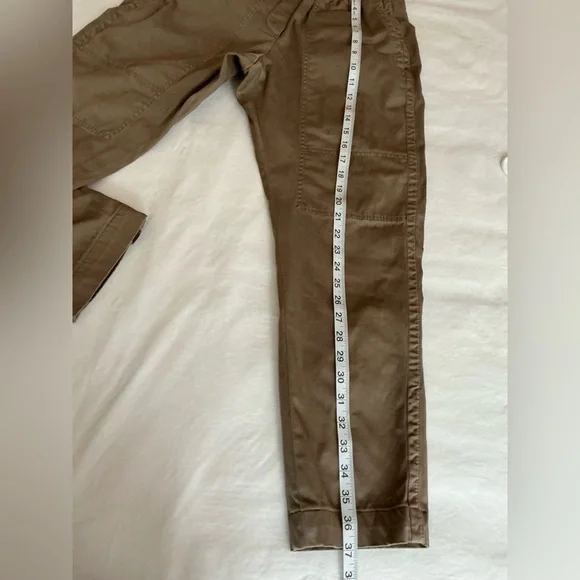 Brunello Cucinelli Belted Elasticized Waist Cargo Pants Vintage Brown Small - Picture 10 of 13